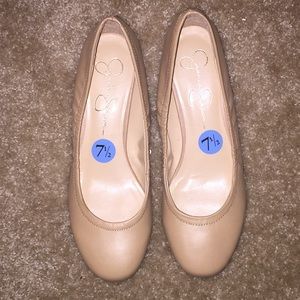 Jessica Simpson Tan Flats Sz 7 1/2